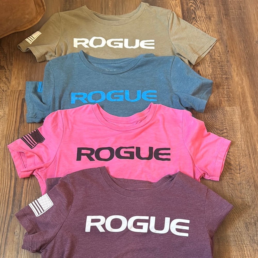 Rogue Women's Short Sleeve Tees - Pink, Blue, Brown, Tan